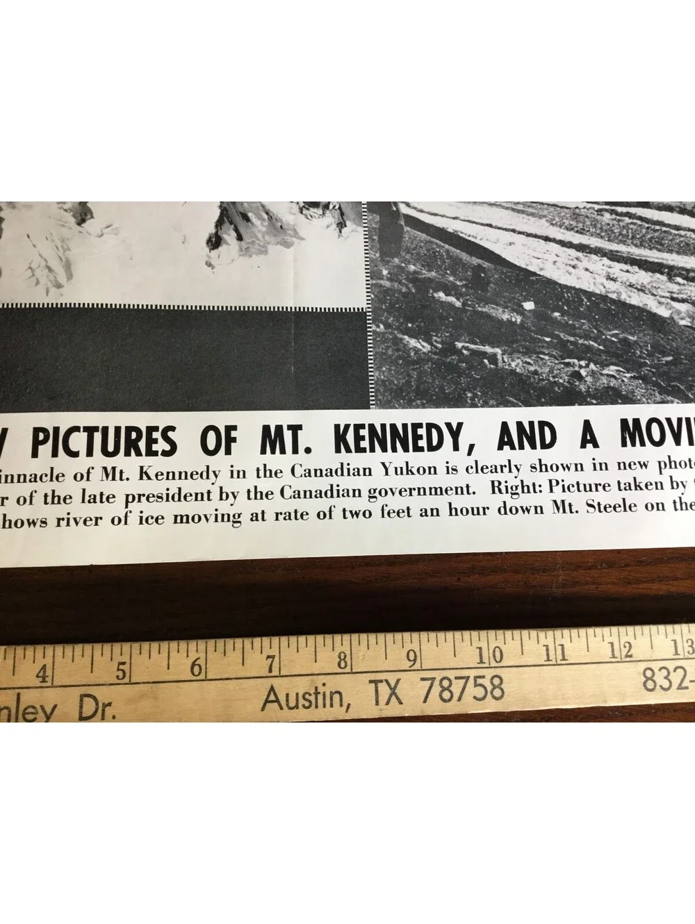 Illustrated Current News Photo - Mt Kennedy Glacier Canadian Yukon Mt Steele